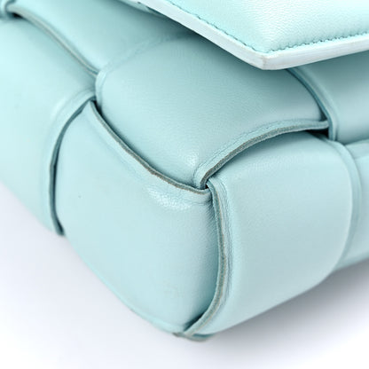 Bottega Veneta Lambskin Maxi Intreccio Padded Chain Cassette Crossbody Bag Spearmint 8 of 17