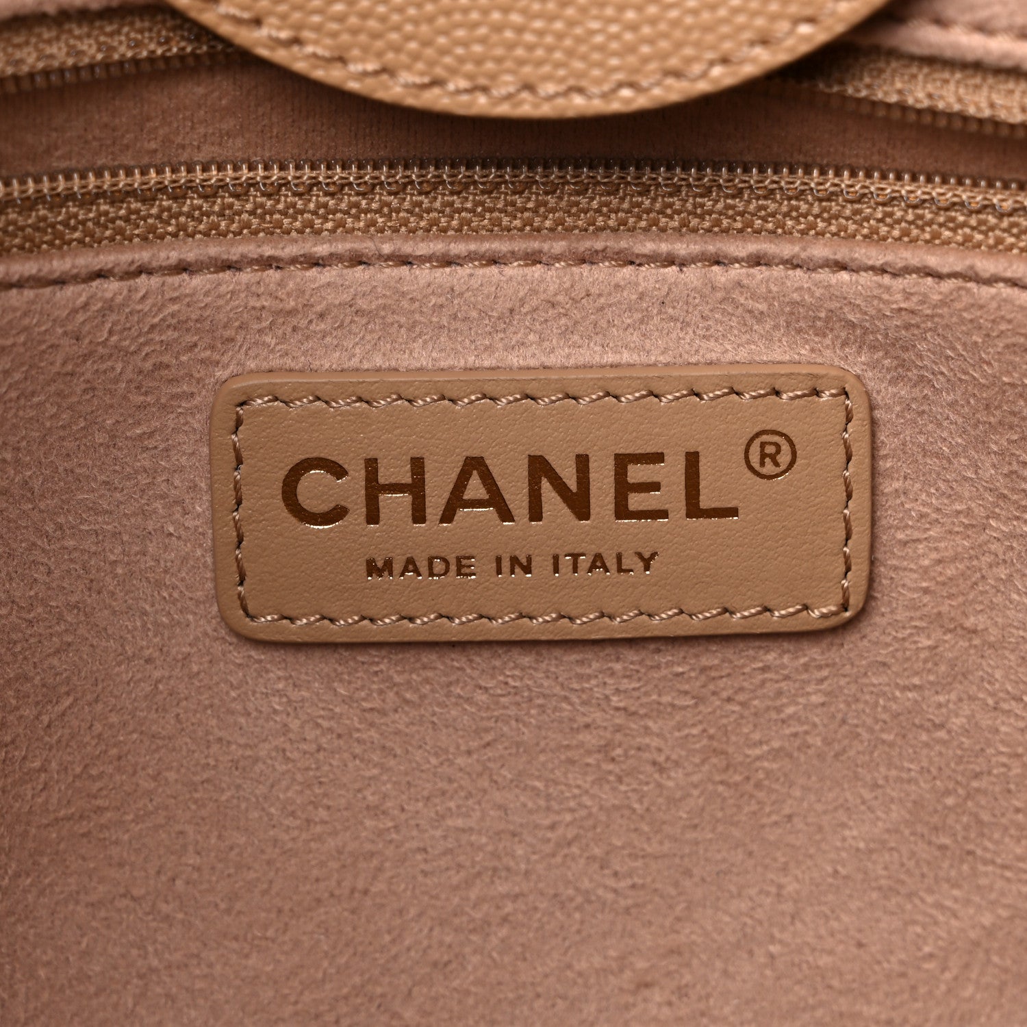 Chanel Caviar Small Studded Deauville Tote Beige 6 of 12
