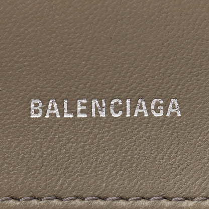 Balenciaga Calfskin Snake Effect Small Hourglass Top Handle Bag Black White 6 of 13
