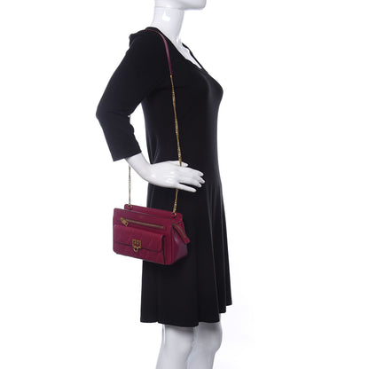 Givenchy Goatskin Diamond Quilted Pocket Crossbody Orchid Purple 2 of 9