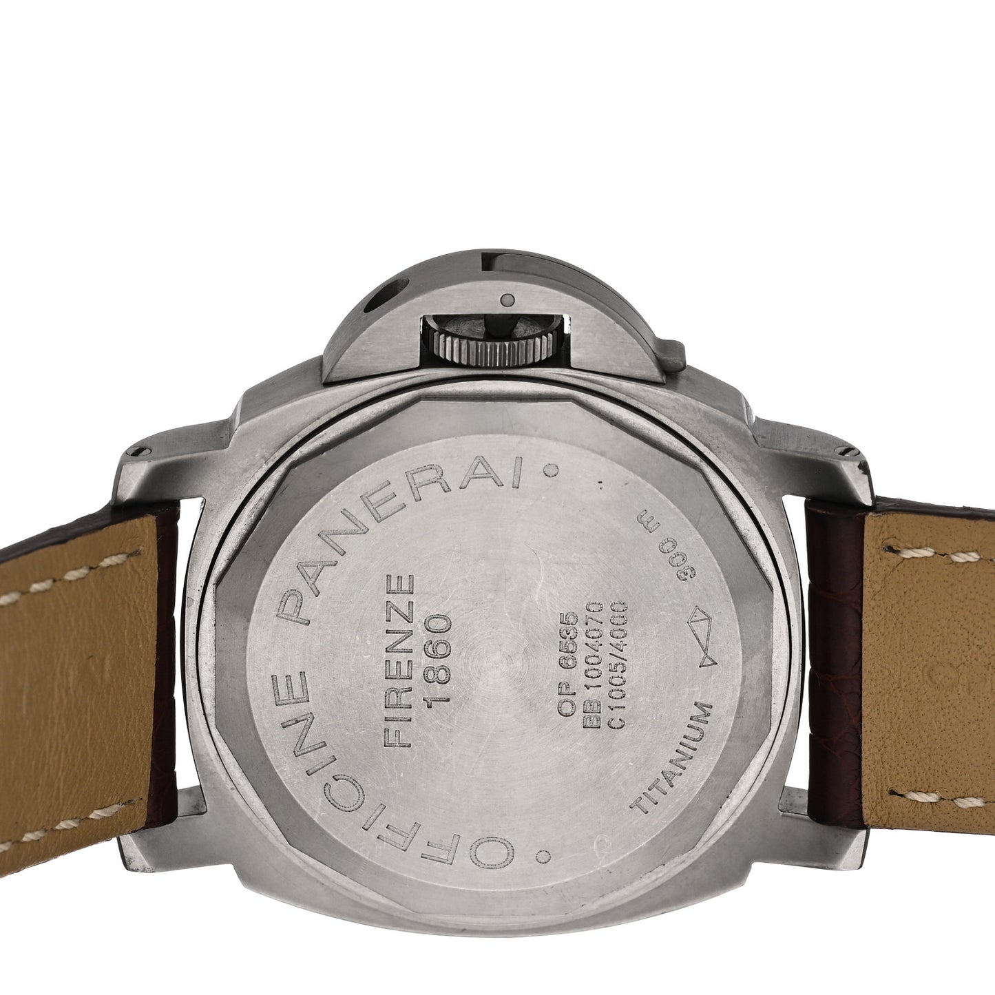 Titanium Alligator 43mm Luminor Marina Manual Winding Watch Black PAM00061