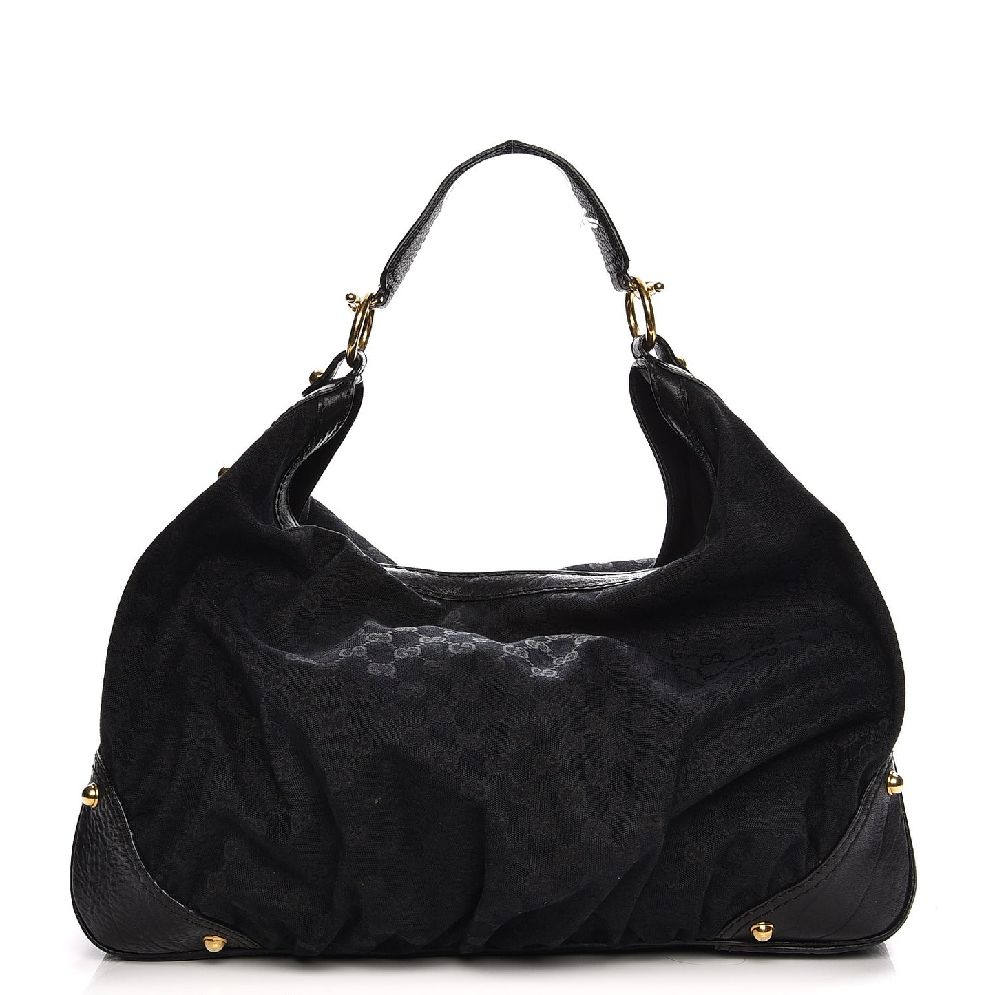 Monogram Large Jockey Hobo Black