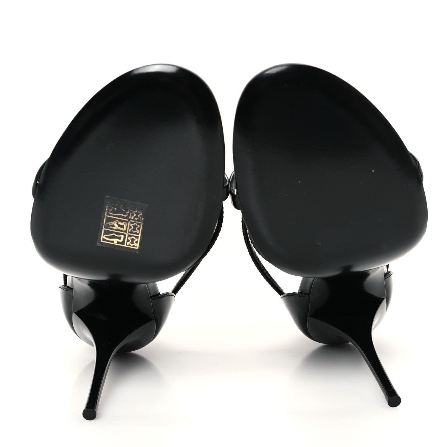 Saint Laurent Patent Cassandra 100 Sandals 40 Black 6 of 9