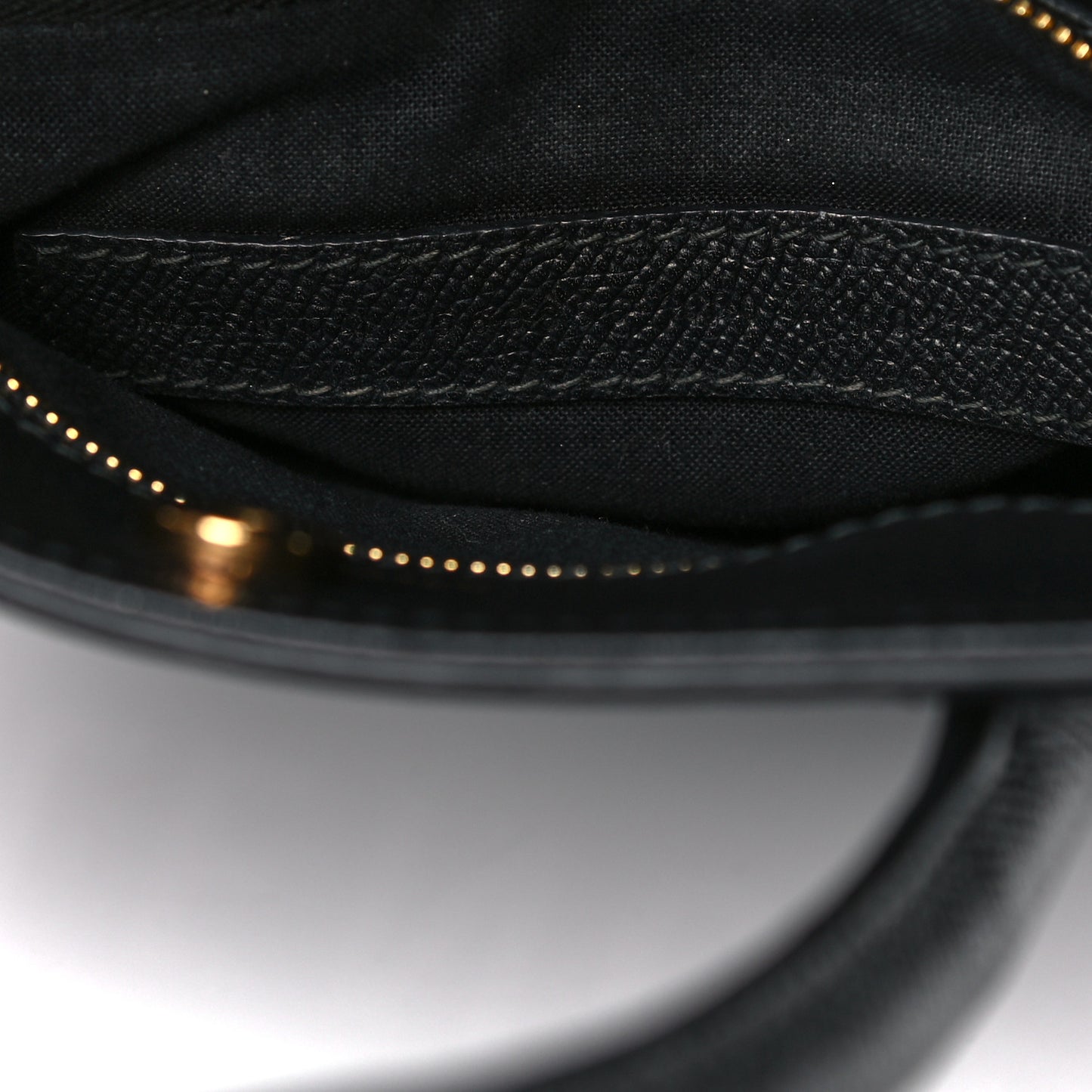 Grained Calfskin Ville Aj Tote XXS Black