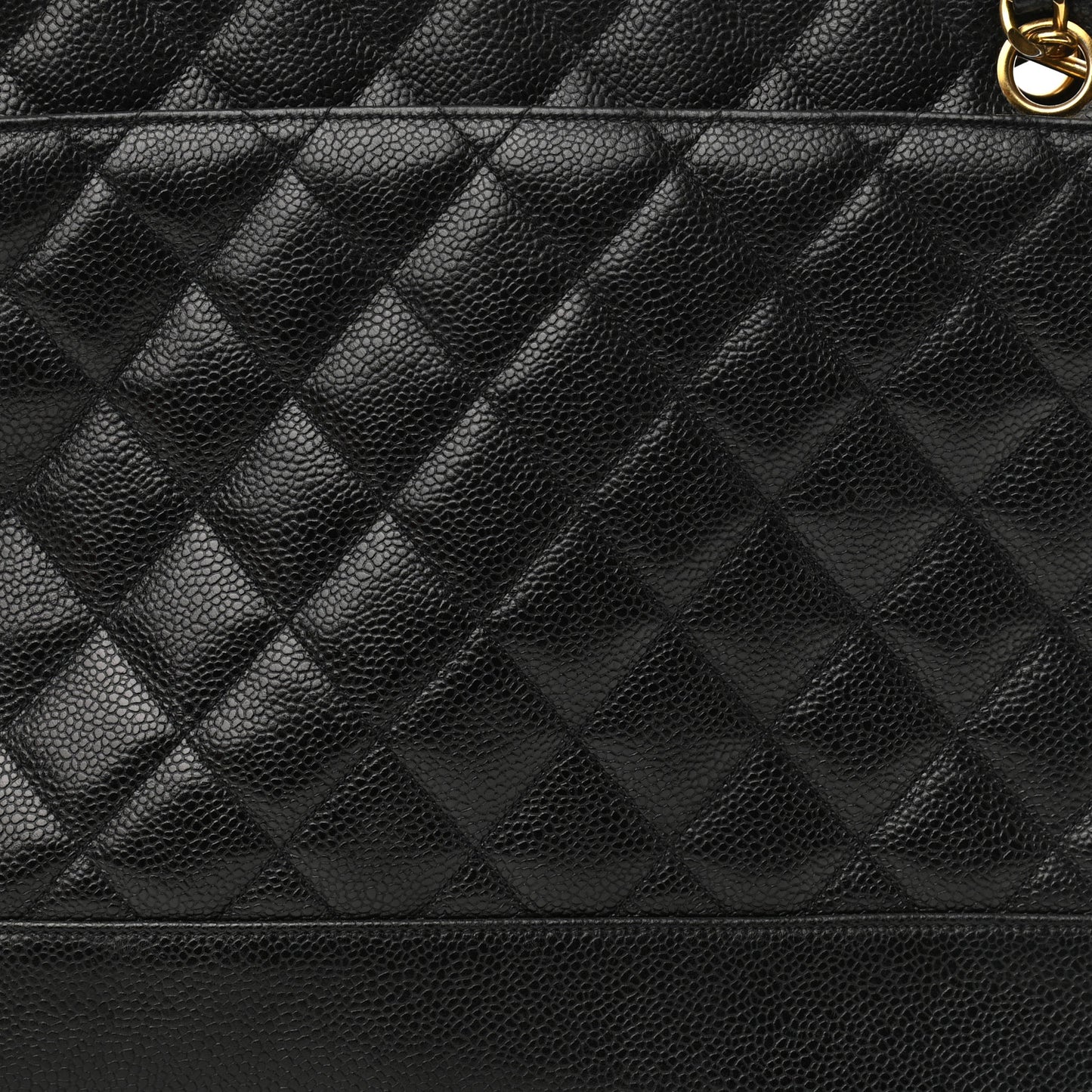 Caviar Quilted Shoulder Bag Black