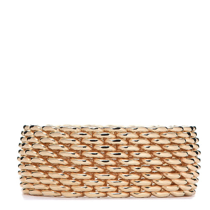 Tiffany 18K Yellow Gold Wide Somerset Mesh Ring 58 8.25 1 of 3