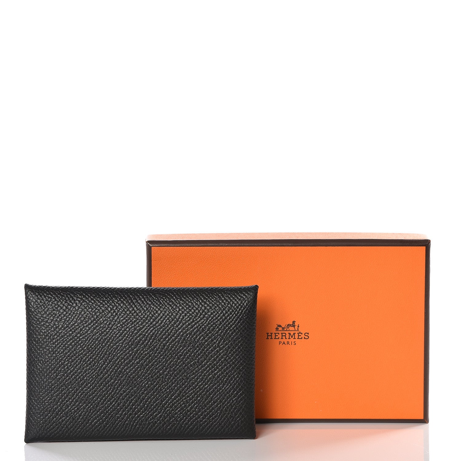 Hermes Epsom Calvi Card Case Black 8 of 8