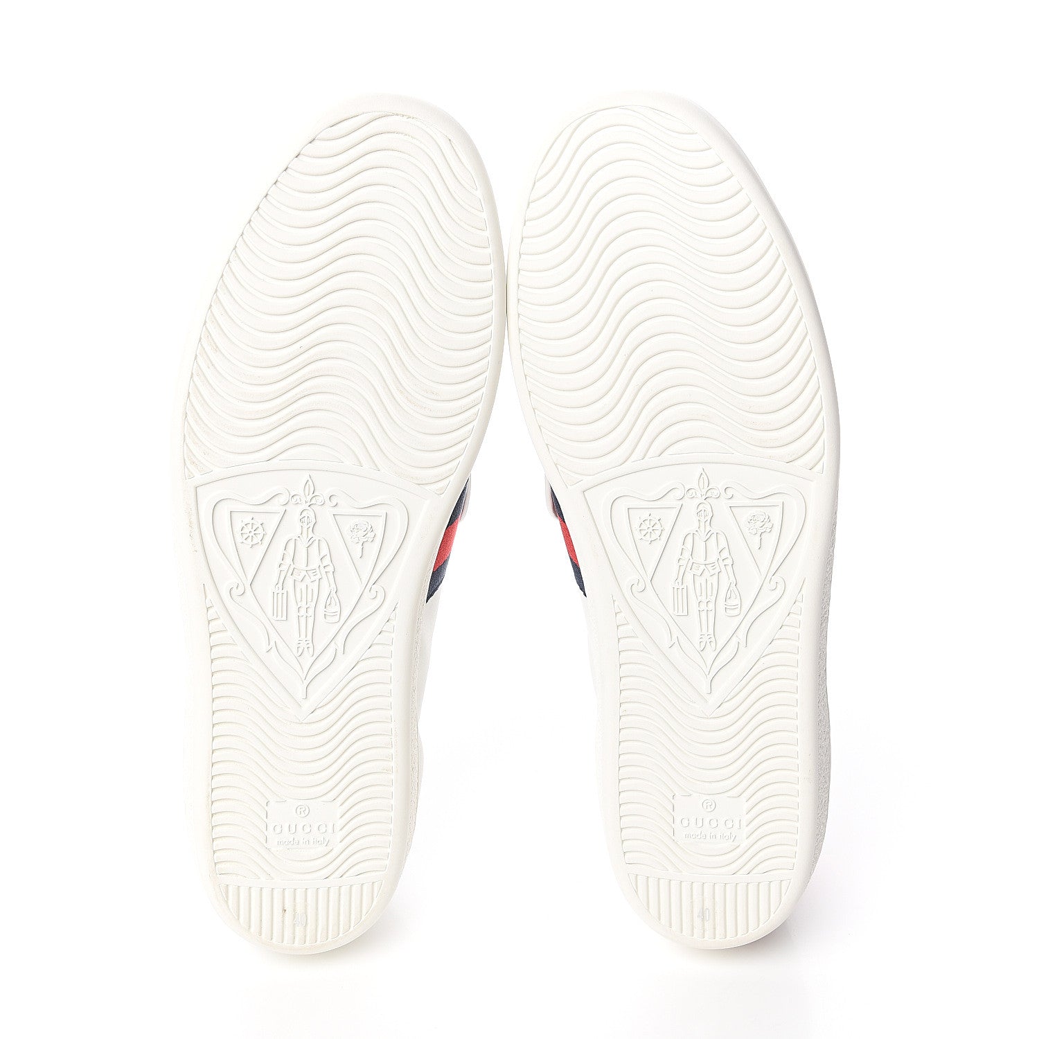 Gucci Calfskin Ayers Crystal Web Womens New Ace Pineapple Sneakers 40 White 5 of 10