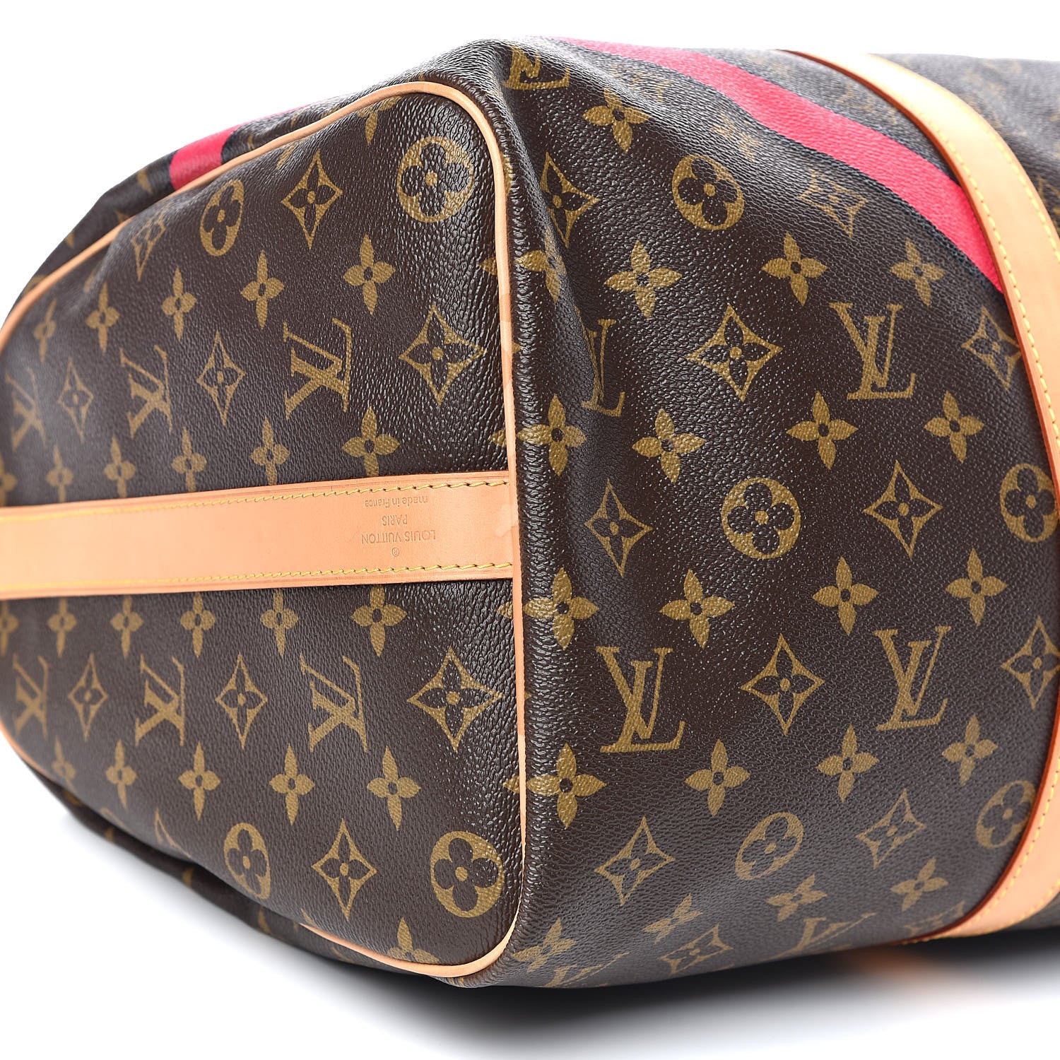 Louis Vuitton Monogram My LV Heritage Keepall Bandouliere 45 Fuchsia Black 10 of 14