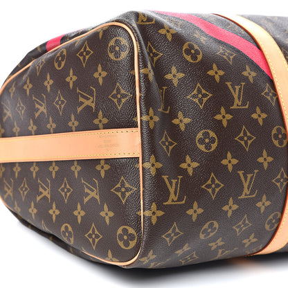 Louis Vuitton Monogram My LV Heritage Keepall Bandouliere 45 Fuchsia Black 10 of 14