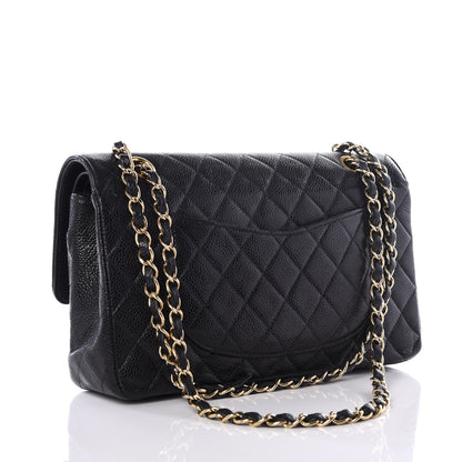 Chanel Caviar Quilted Medium Double Flap Black 2 of 12