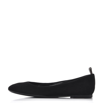 Louis Vuitton Suede Uniformes Ballet Flats 37 Black 1 of 10