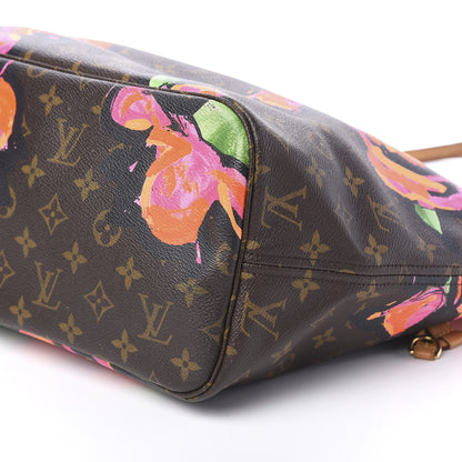 Louis Vuitton Monogram Roses Neverfull MM 12 of 16