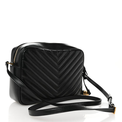 Saint Laurent Calfskin Matelasse Monogram Lou Camera Bag Black 3 of 10