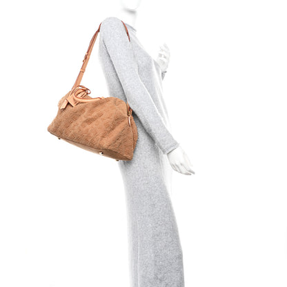 Louis Vuitton Denim Monogram Stone Speedy Bandouliere 35 Caramel 3 of 10