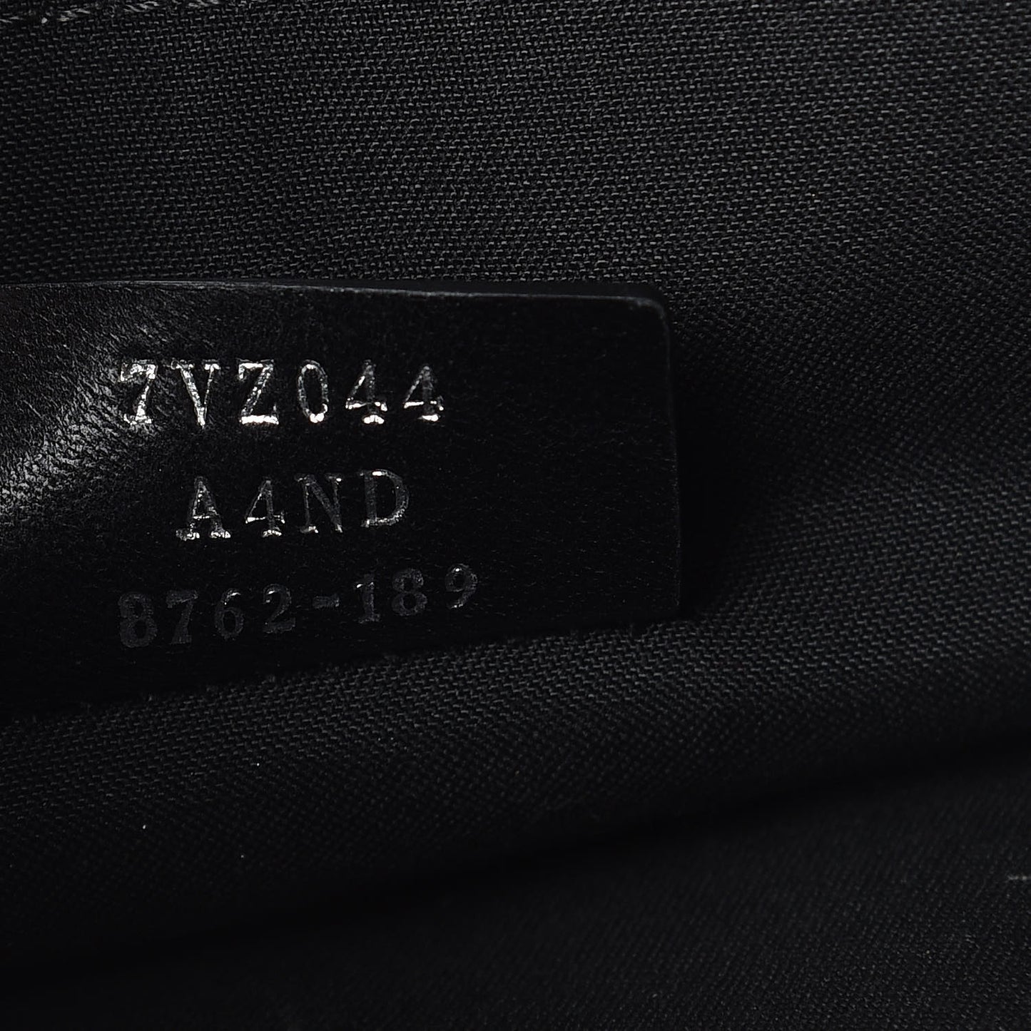Nylon Vitello FF 1974 Embossed Cross Strap Backpack Black Maya
