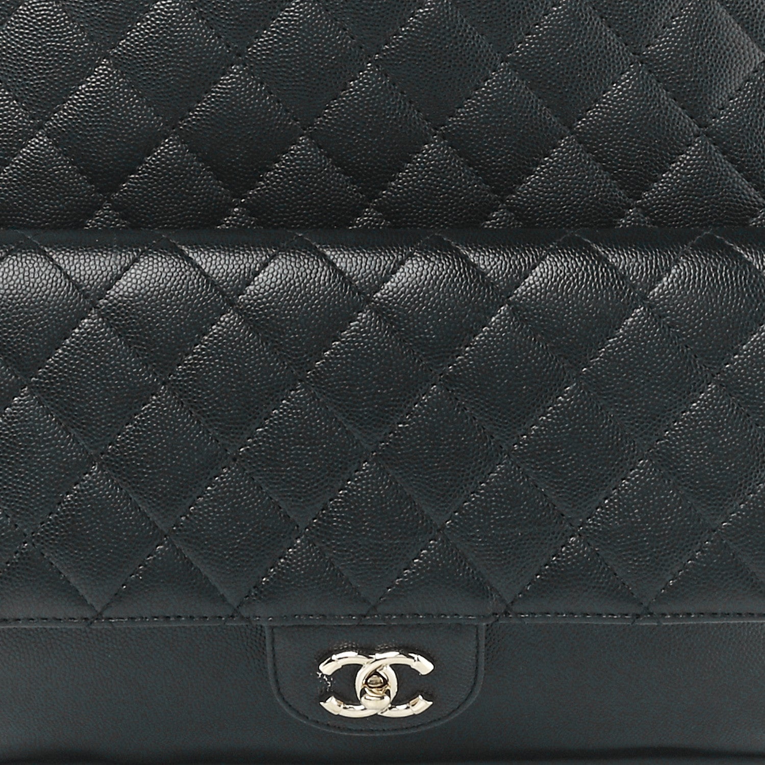 Chanel Caviar Quilted Pocket Large Tote Black 7 of 10