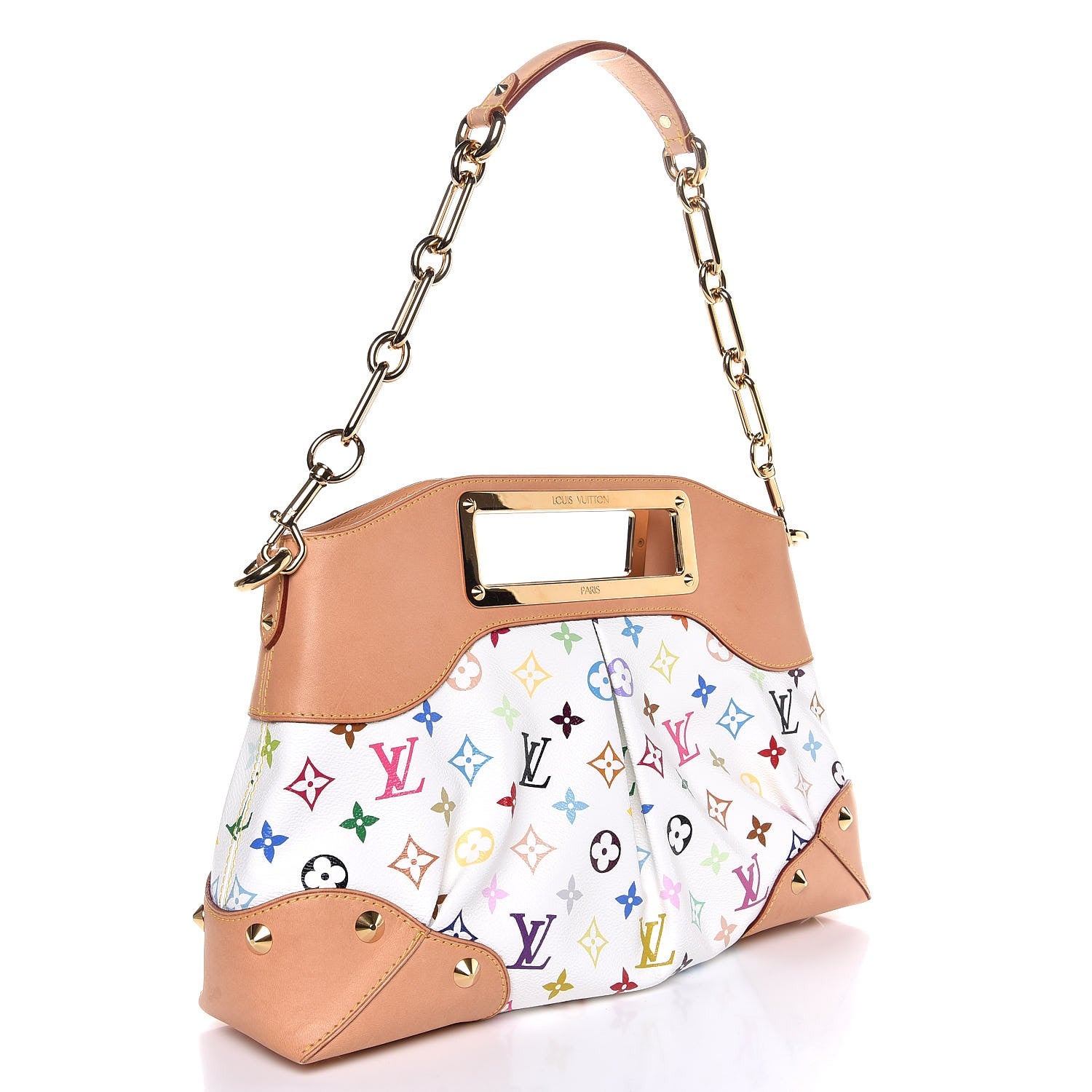 Louis Vuitton Monogram Multicolor Judy MM White 3 of 7