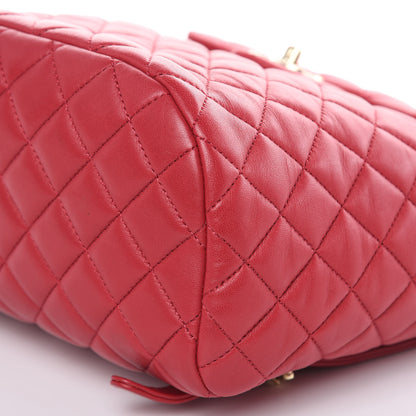 Chanel Lambskin Quilted Small Urban Spirit Backpack Dark Pink 9 of 16