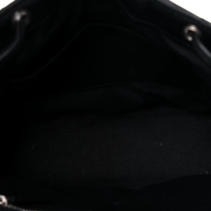 Saint Laurent Calfskin Y Quilted Monogram Small Loulou Backpack Black 5 of 20