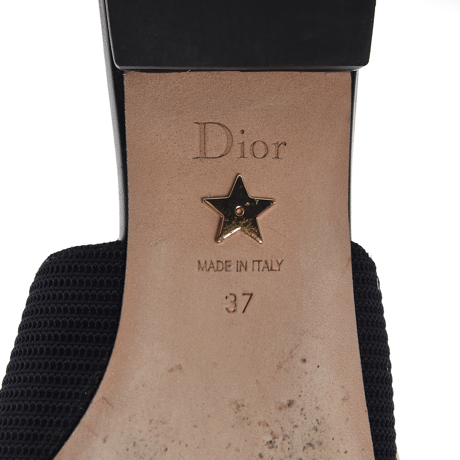 Christian Dior Technical Canvas Ribbon J'Adior Slingback Ballet Flats 37 Black 10 of 13