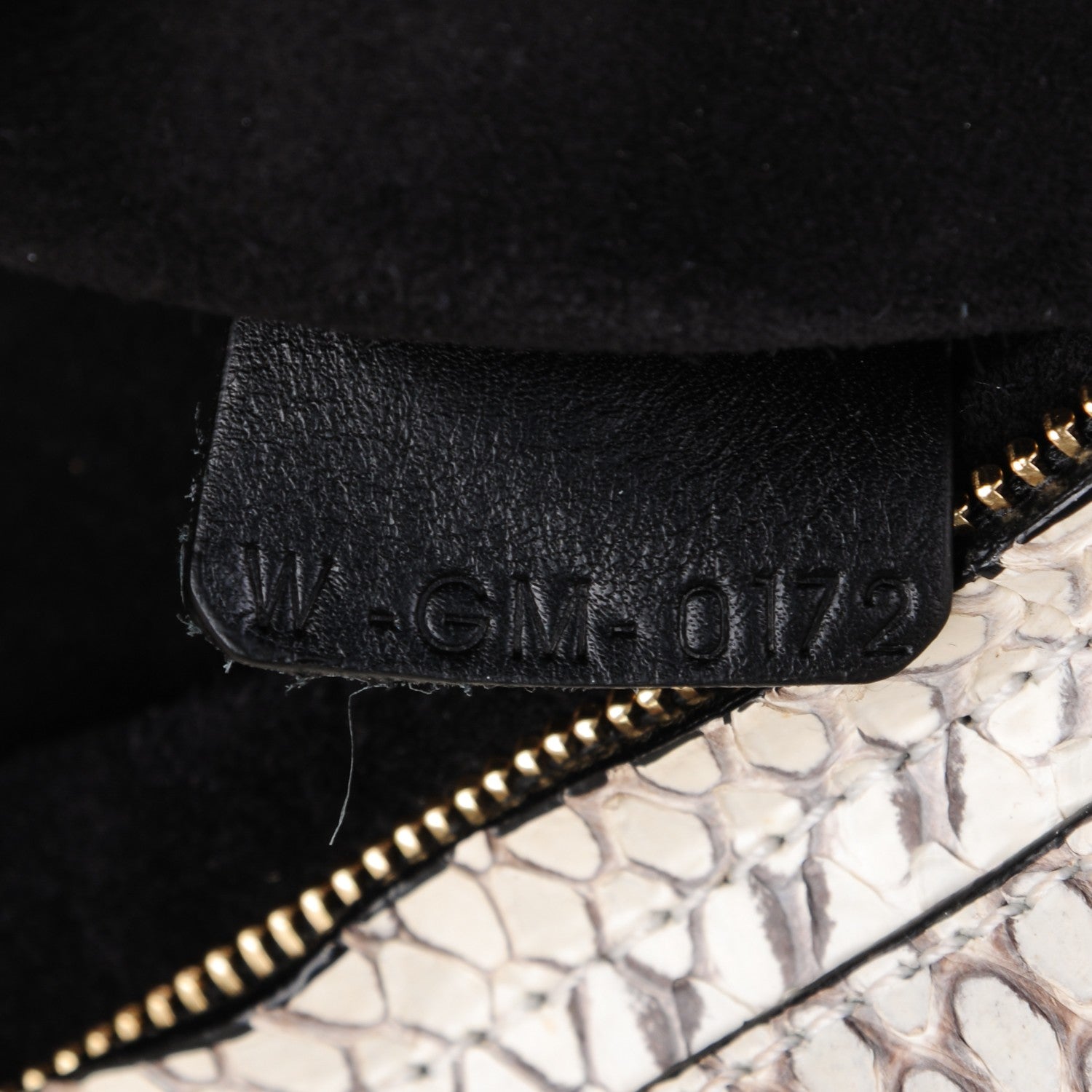 Celine Whipsnake Calfskin Medium Trapeze White Black 7 of 10
