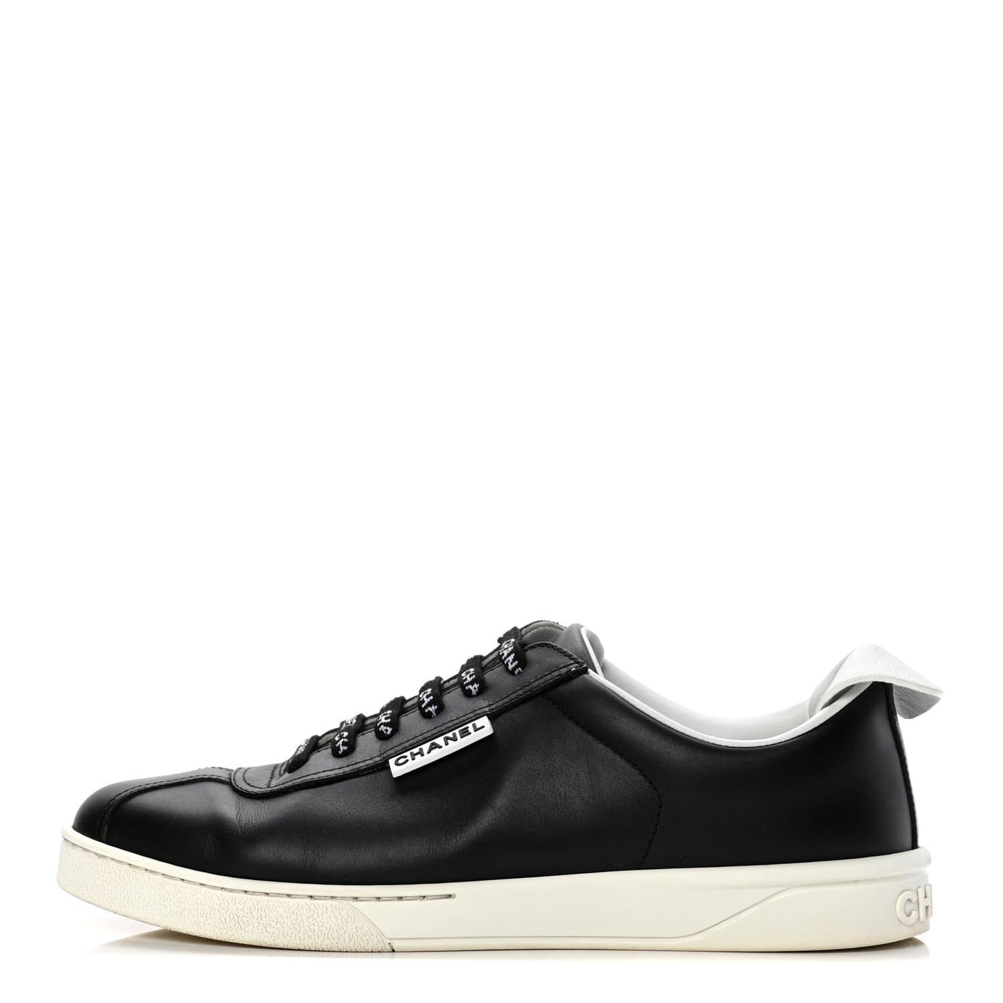 Calfskin CC Womens Sneakers 40 Black
