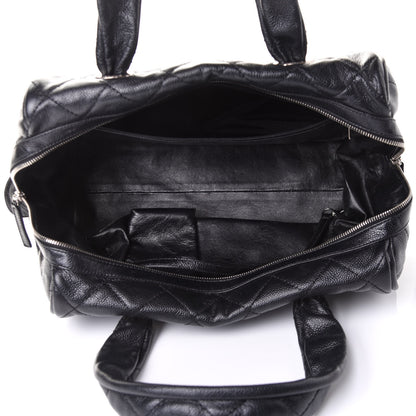 Chanel Caviar Quilted CC Timeless Bowler Black 4 of 11