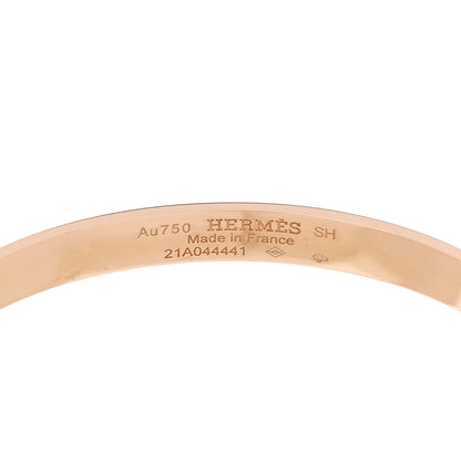 Hermes 18K Rose Gold PM Collier De Chien Bracelet SH 3 of 4