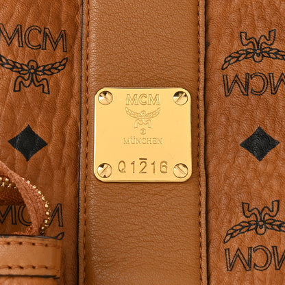 MCM Visetos Large Liz Reversible Shopper Tote Cognac 7 of 11