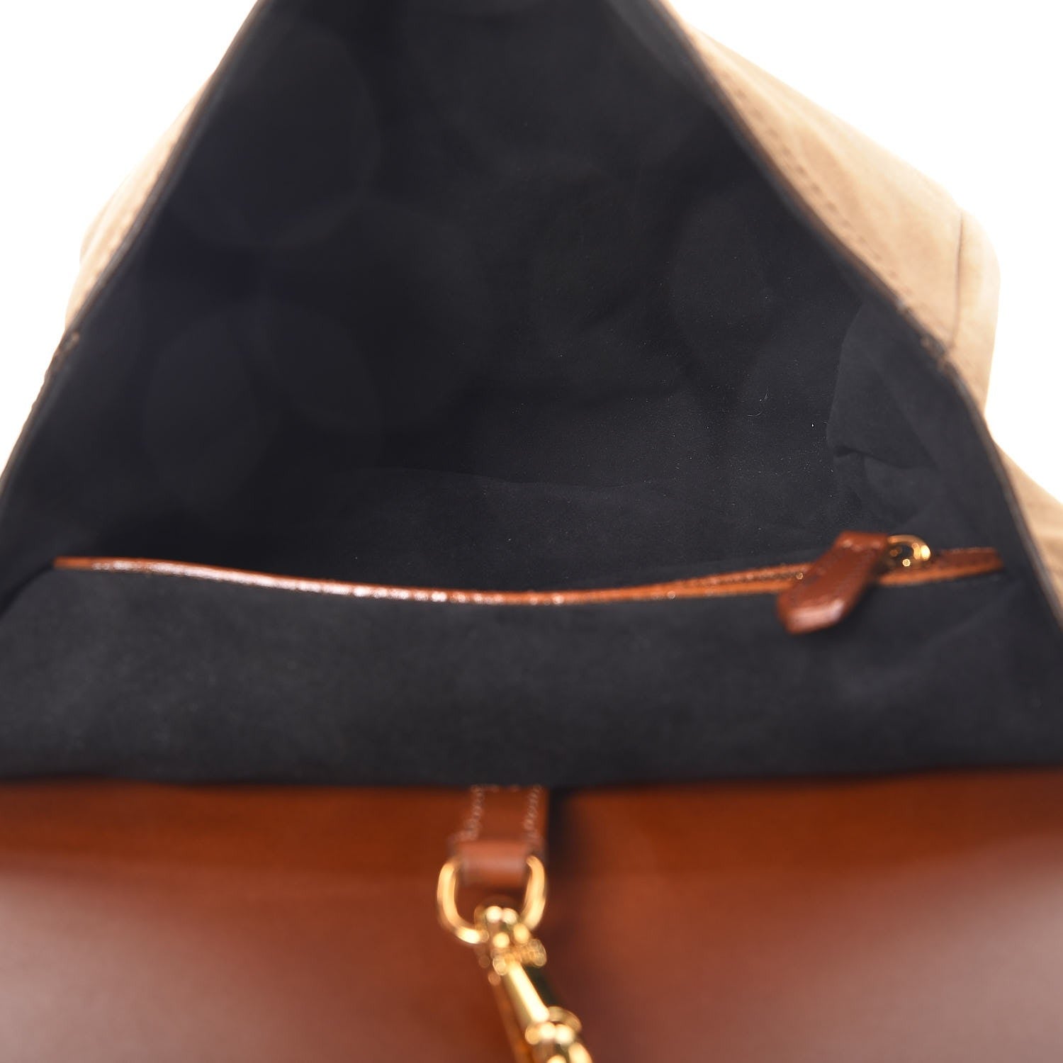 Burberry Calfskin Suede Bridle Saddle Bag Brown 6 of 10