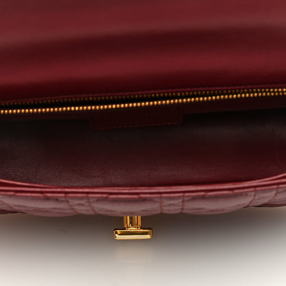 Christian Dior Calfskin Cannage Medium Caro Bag Brick Red 5 of 8
