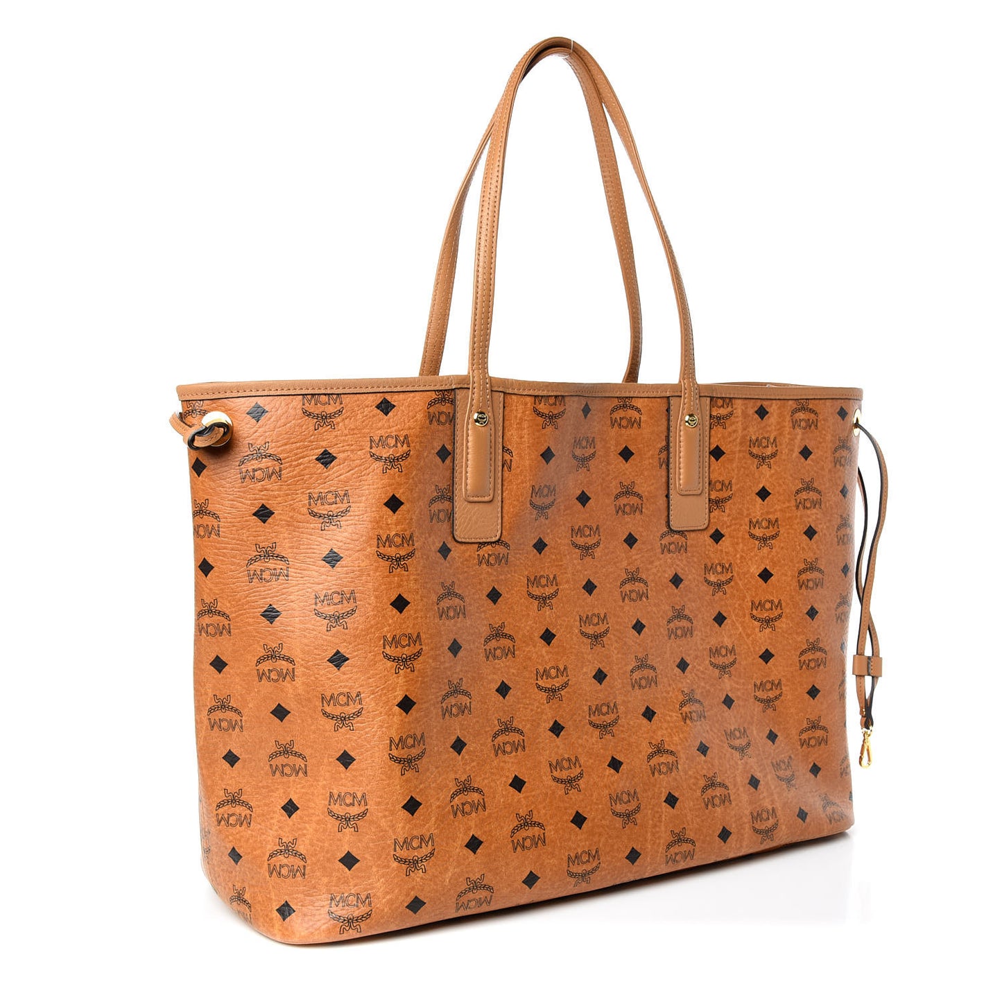 Visetos Large Liz Reversible Shopper Tote Cognac