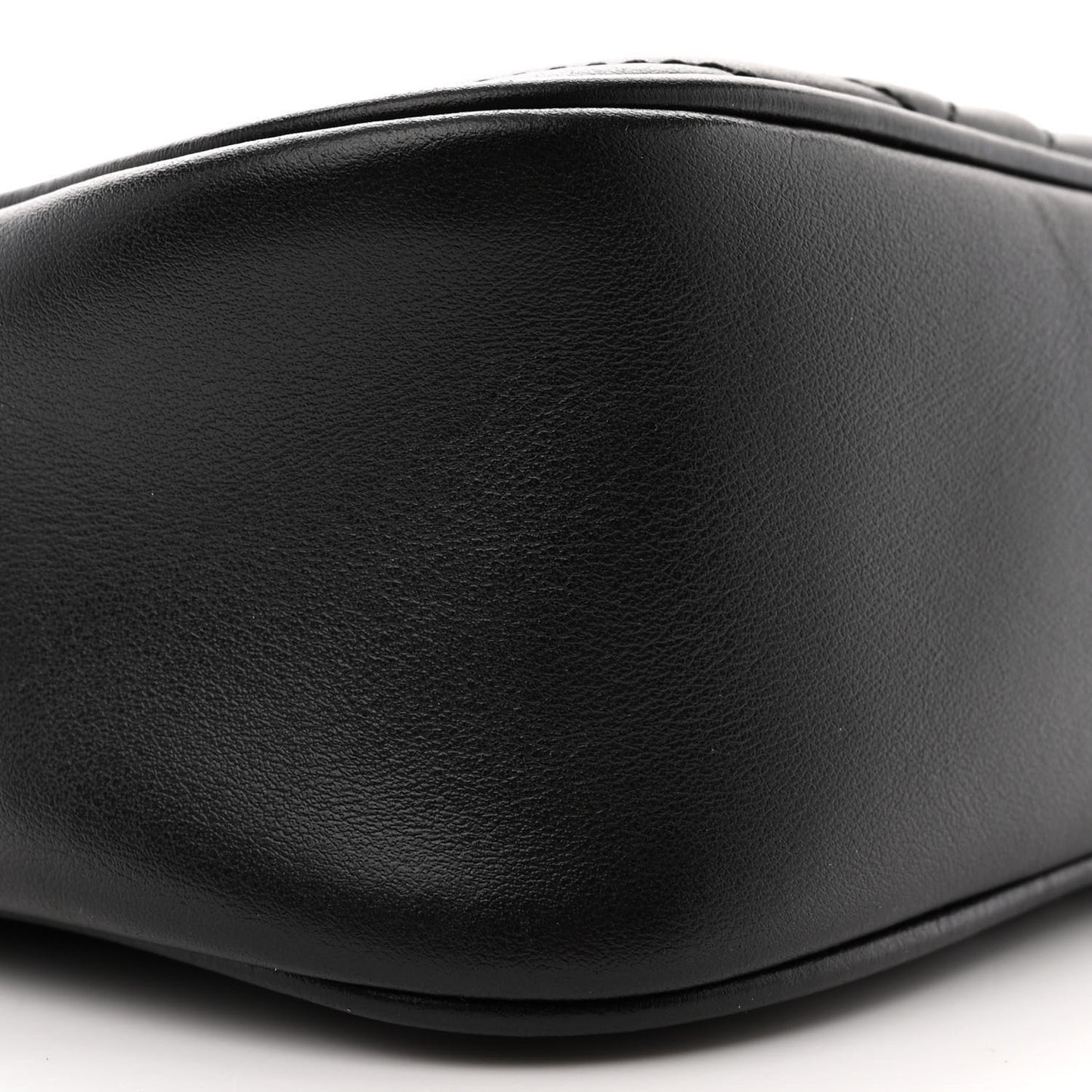 Calfskin Matelasse Small GG Marmont Chain Shoulder Bag Black