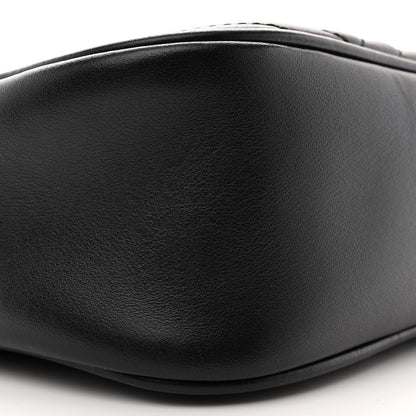 Gucci Calfskin Matelasse Small GG Marmont Chain Shoulder Bag Black 10 of 12
