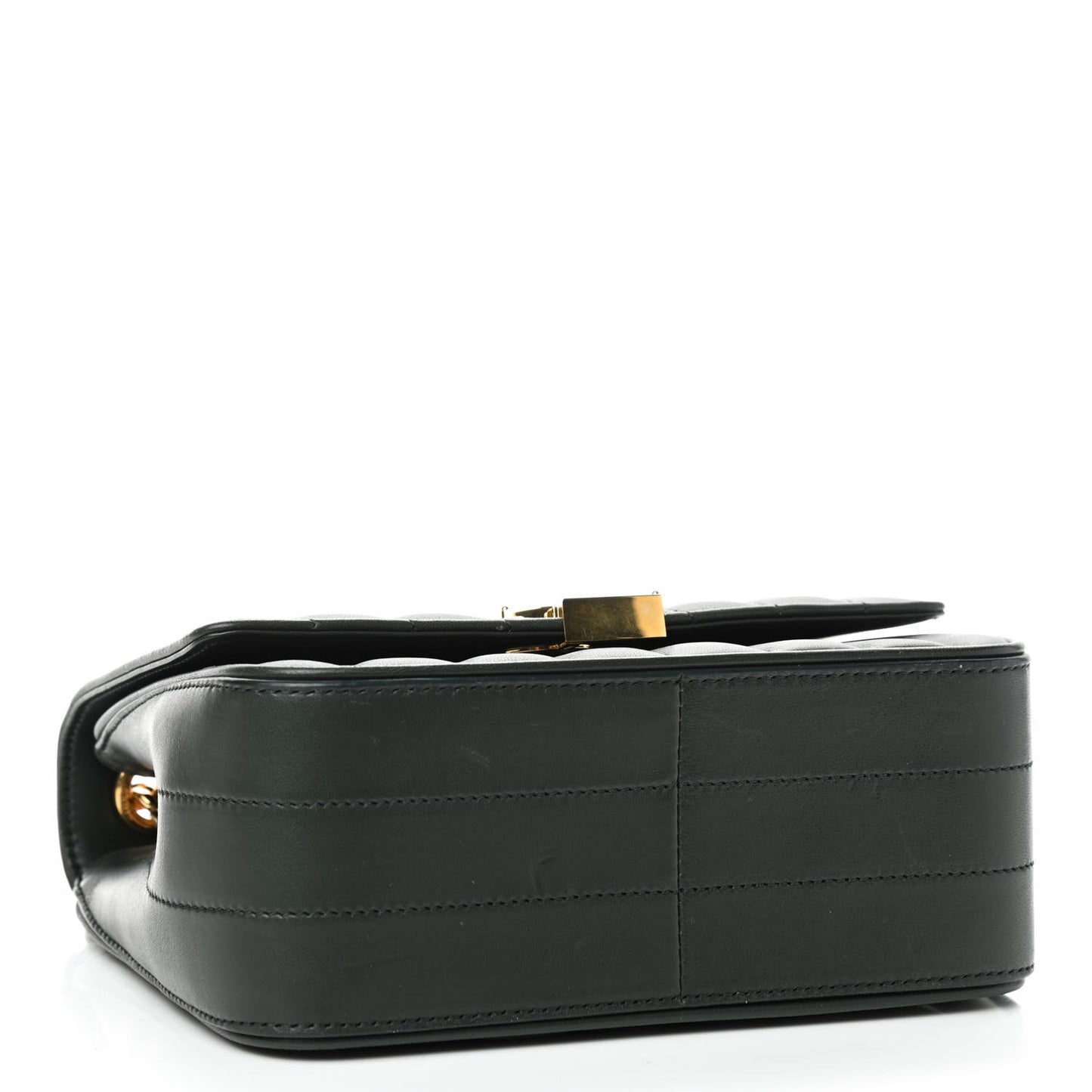Lambskin Matelasse Monogram Medium Vicky Chain Bag Algae