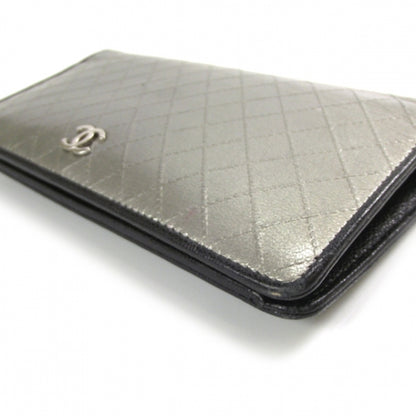 Chanel Leather Classic Wallet Silver 5 of 10