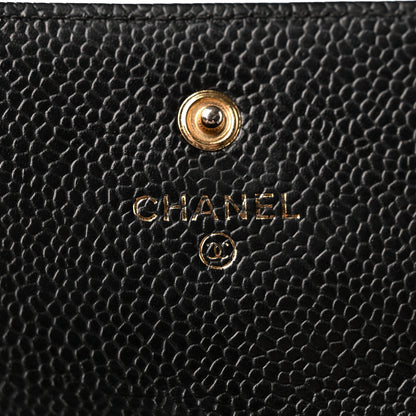 Chanel Caviar Quilted Large Flap Wallet Black 6 of 12