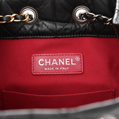 Chanel Aged Calfskin Quilted Small Gabrielle Backpack Black 6 of 11