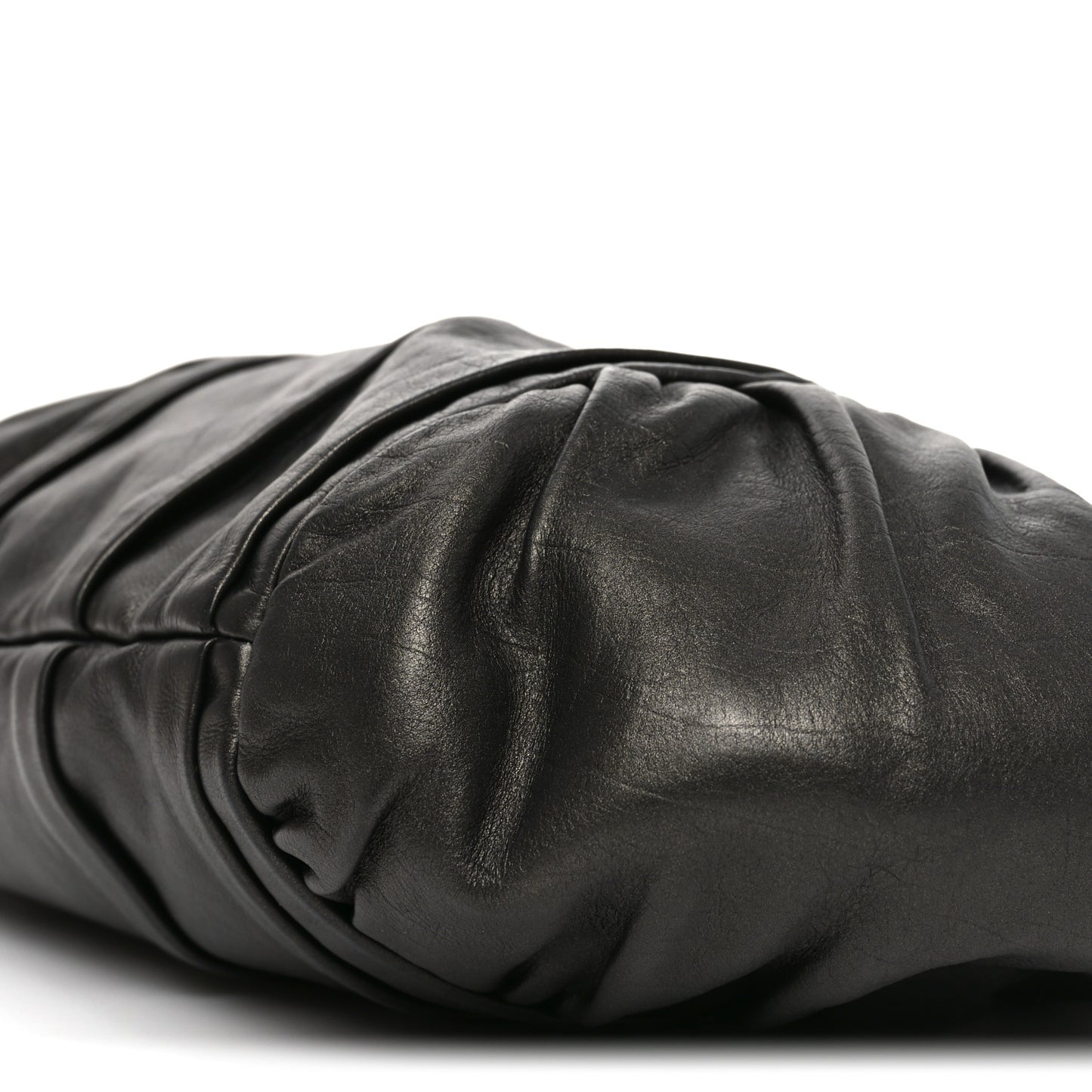 Royal Calf Pleated Hobo Grafite Mordore