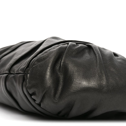 Prada Royal Calf Pleated Hobo Grafite Mordore 9 of 9