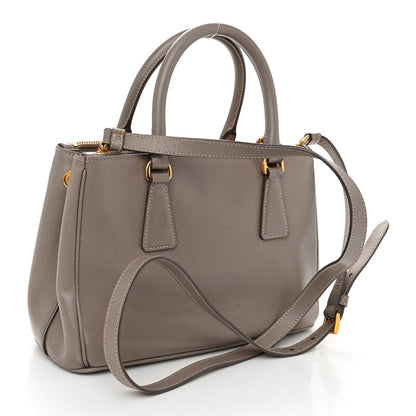 Prada Saffiano Small Galleria Double Zip Tote Argilla 3 of 15