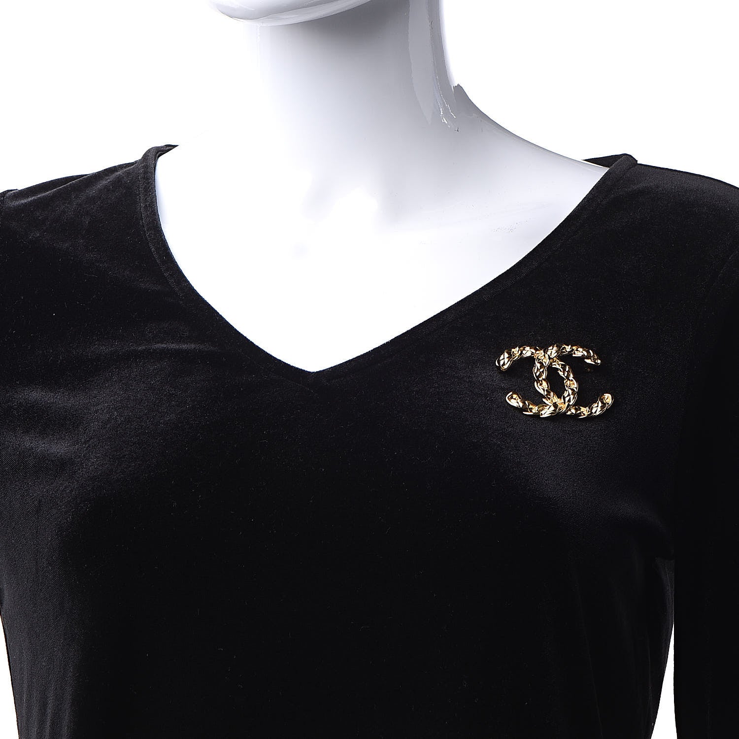 Chanel Quilted CC Brooch Gold 2 of 5