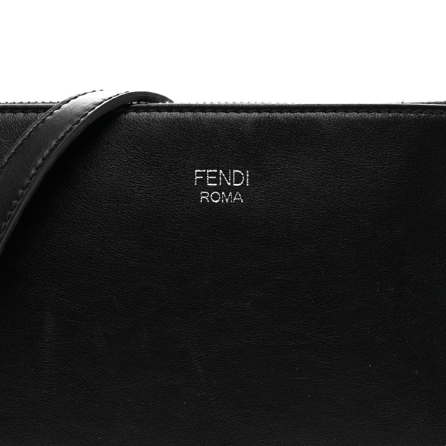 Fendi Vitello Mini Crossbody Pouch Black 8 of 10