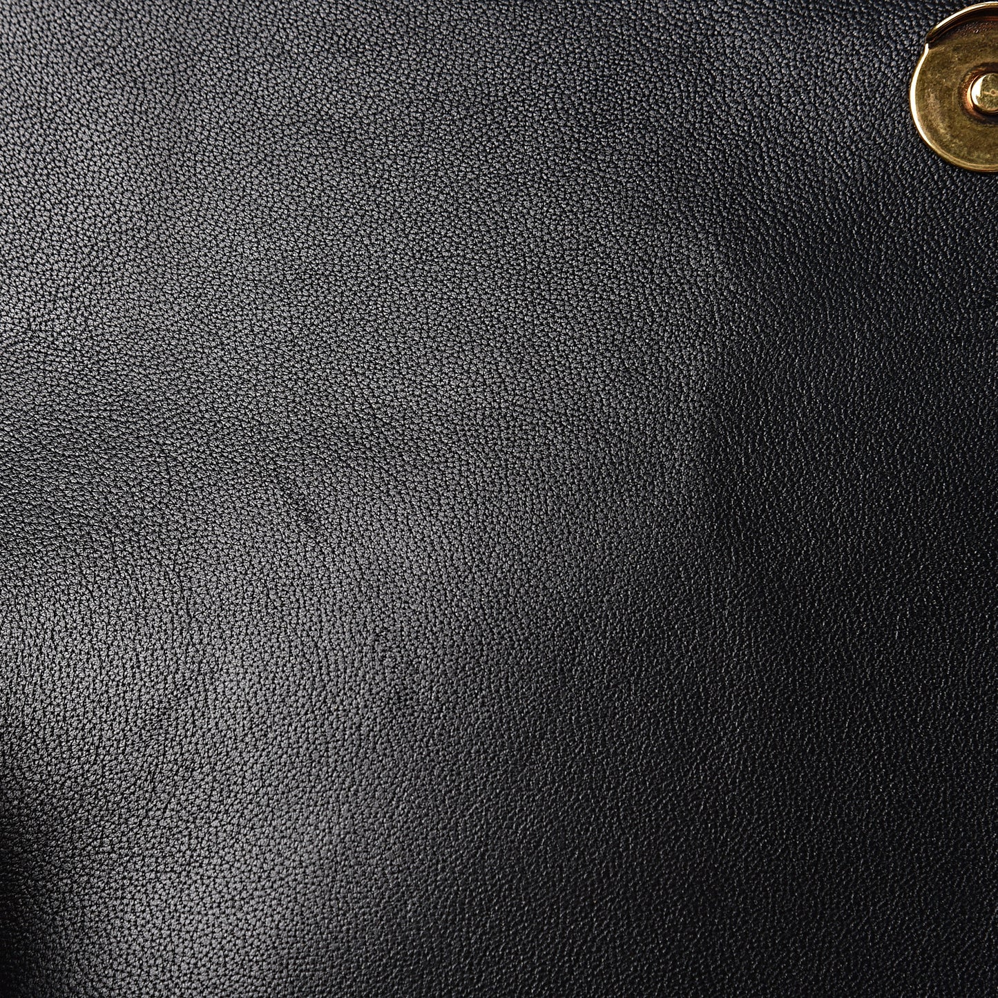 Shiny Box Calfskin Medium Hourglass Top Handle Bag Black
