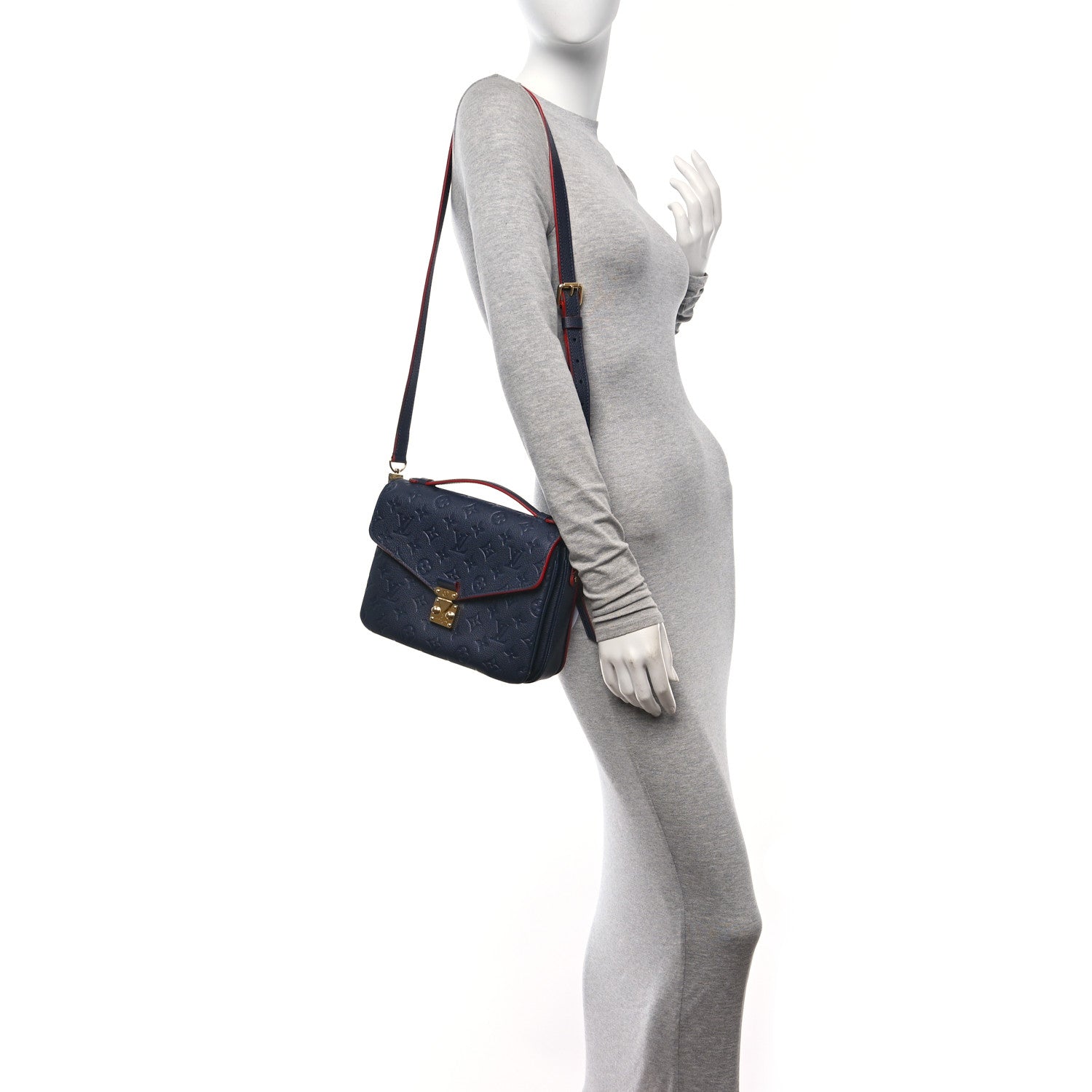 Louis Vuitton Empreinte Pochette Metis Marine Rouge 2 of 10