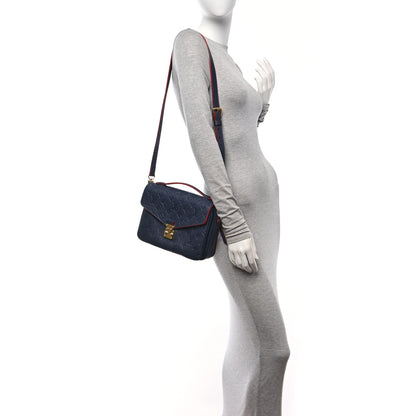 Louis Vuitton Empreinte Pochette Metis Marine Rouge 2 of 10
