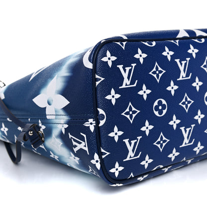 Louis Vuitton Monogram Escale Neverfull MM Blue 8 of 15