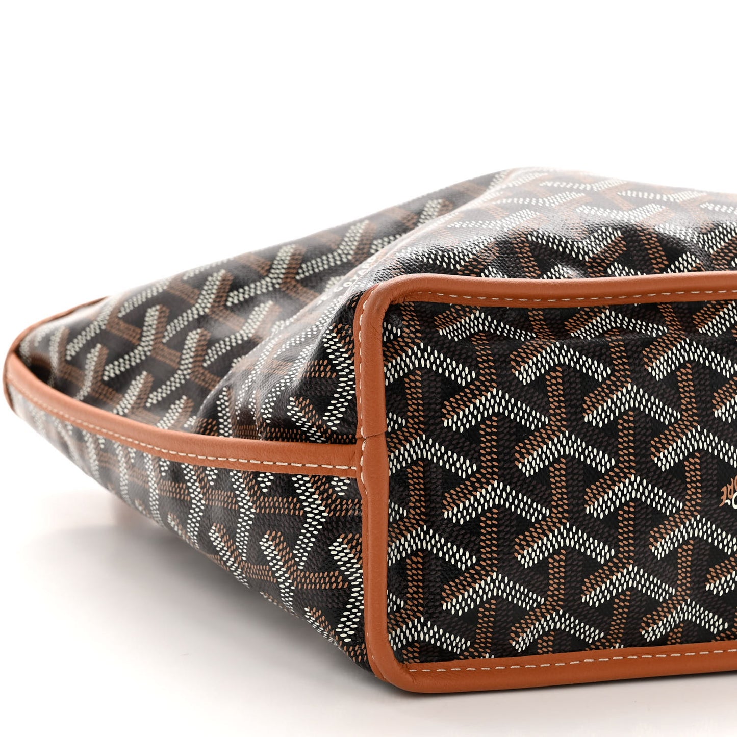 Goyardine Reversible Mini Anjou Black Gold