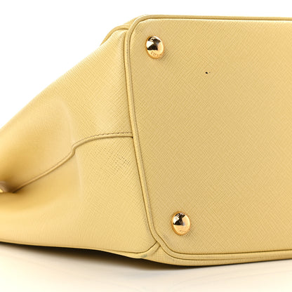 Prada Saffiano Small Galleria Double Zip Tote Ginestra 7 of 12